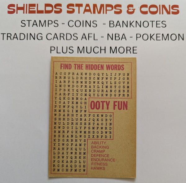 1978 VFL Football Scanlens Card 8 Bill Nettleford North Melbourne