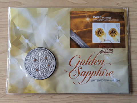 Australia 2017 Golden Sapphire PNC  Melbourne Show Overprint 193/250