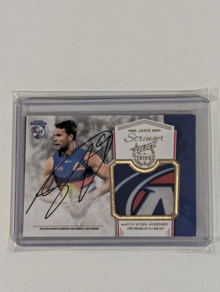 2016 AFL Select Certified Jake Stringer Signature Patch Bulldogs