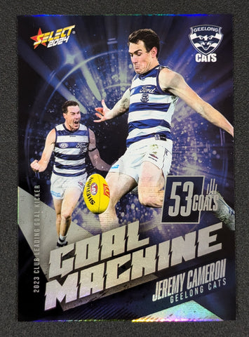 2024 AFL Select Goal Machine Jeremy Cameron Geelong LOW 9/80