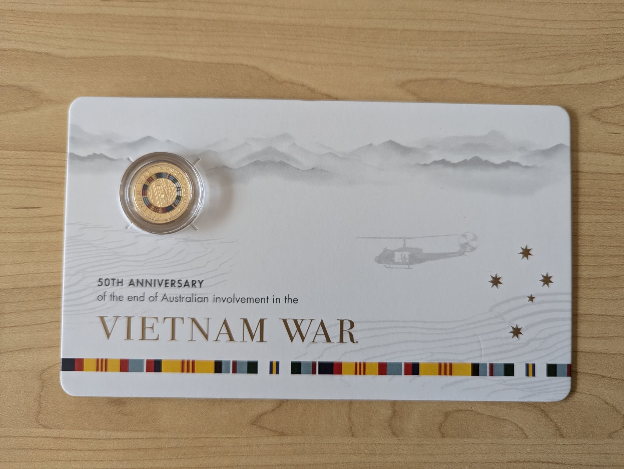 2023 Australia RAM $2 50th Anniversary Vietnam War Coloured Coin