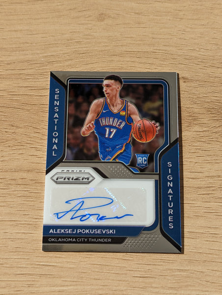 2021 Panini Prizm Sensational Signatures Rookie Card Aleksej Pokusevski NBA Basketball Card