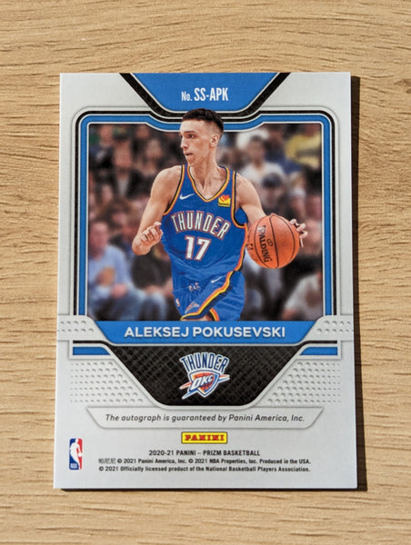 2021 Panini Prizm Sensational Signatures Rookie Card Aleksej Pokusevski NBA Basketball Card