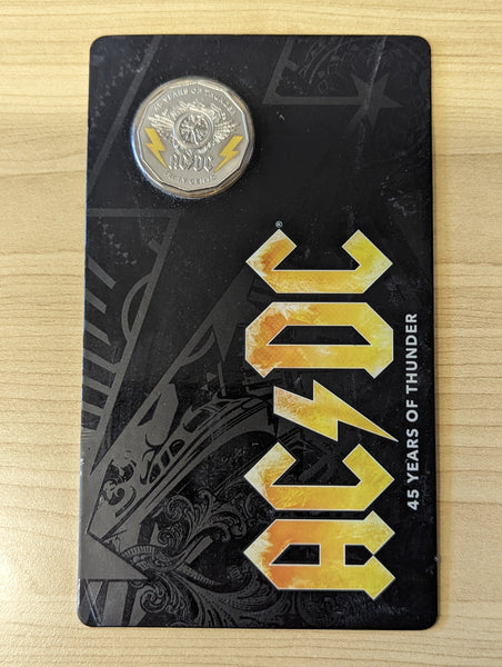 Australia RAM 2018 50c ACDC Coloured Unc Coin