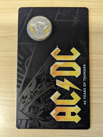 Australia RAM 2018 50c ACDC Coloured Unc Coin