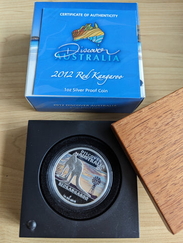 Australia 2012 $1 Red Kangaroo 1oz Silver Proof