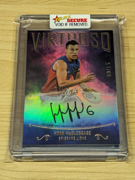 2022 AFL Virtuoso Signature Hugh McCluggage (McGluggage) spelling error