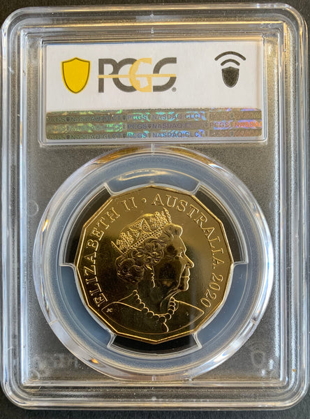 2020 Australia The Man From Snowy River 50c PCGS Graded MS68 Slabbed Coin