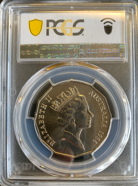 Australia 1988 50c Bicentennial PCGS Graded MS67 Slabbed Coin