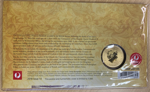 2018 Australia $1 65th Anniversary of the Coronation of Queen Elizabeth II PNC