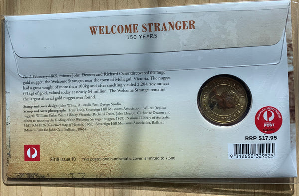 Australia 2019 Welcome Stranger PNC with $1 coin