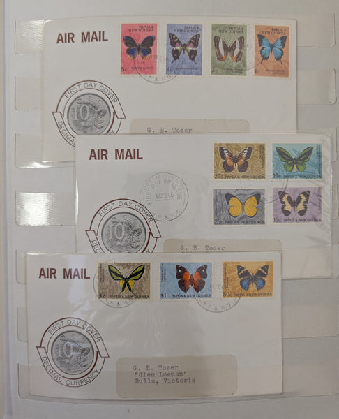 Papua New Guinea 1960-1984, Collection of 71 Different Covers with beautiful sets of stamps