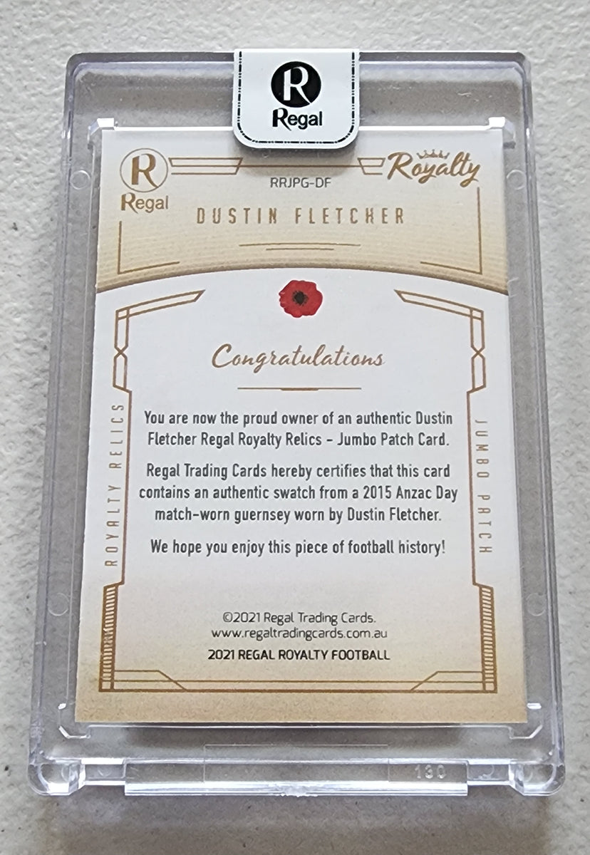 2021 Regal Royalty Relics Dustin Fletcher Jumbo Patch Essendon LOW 1/1 ...