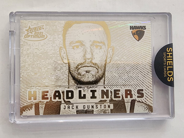 2021 AFL Select Optimum Headliners Jack Gunston Hawthorn 23/25 HG10