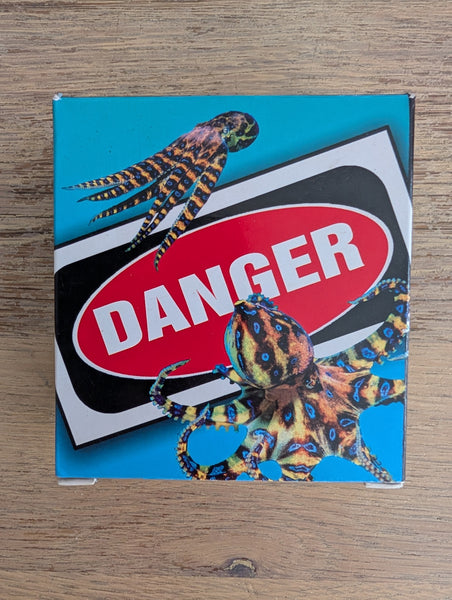 Tuvalu 2008 $1 Deadly and Dangerous Australian Blue Ringed Octopus 1oz 999 Silver Proof Coin Box Cert