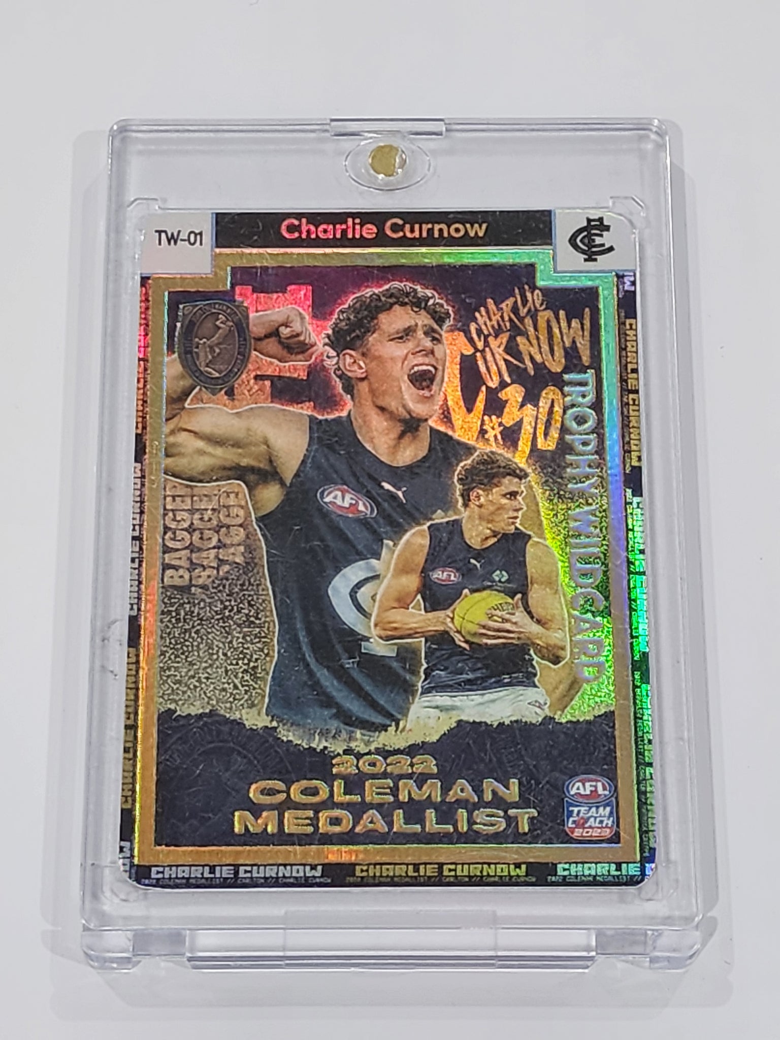 2023 AFL Teamcoach  2022 Coleman Medallist Charlie Curnow Trophy Wildcard TW-01