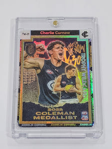 2023 AFL Teamcoach  2022 Coleman Medallist Charlie Curnow Trophy Wildcard TW-01