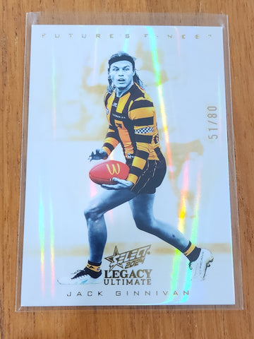 2024 AFL Select Legacy Ultimate Jack Ginnivan Hawthorn FUF29 51/80