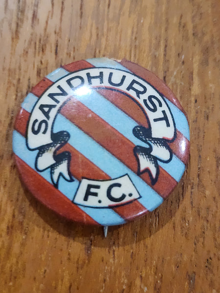 1951 Argus Victoria Country Mascot Badge - SANDHURST FC