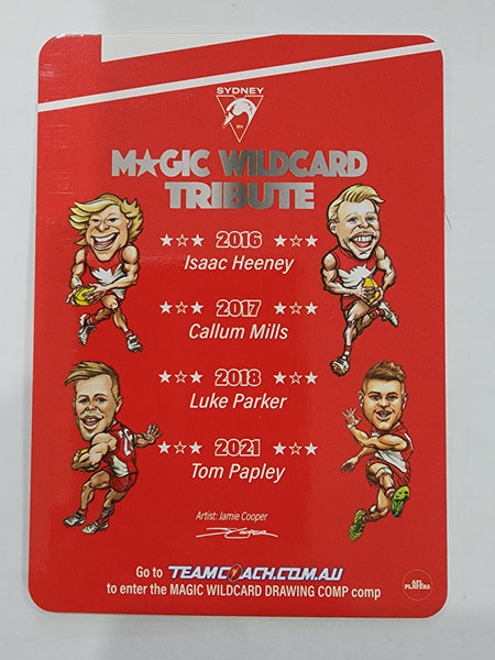 2024 AFL Team Coach Sydney Swans Gold Magic Wildcard Tribute MWT-16
