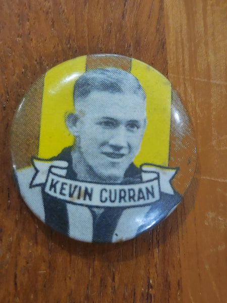 1950s Argus Football Badge - Hawthorn Kevin Curran