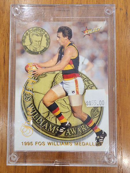 1996 Select AFL Series 1 SIMON TREGENZA Medal Card - Fos Williams Medallist MC5 22/200