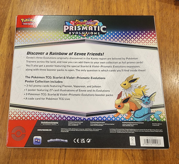 Pokemon TCG: Scarlet & Violet Prismatic Evolutions Poster Collection Box