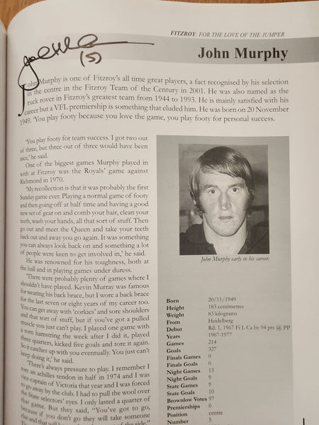 Fitzroy For the Love of the Jumper Chris Donald Hardcover book 60+ signatures