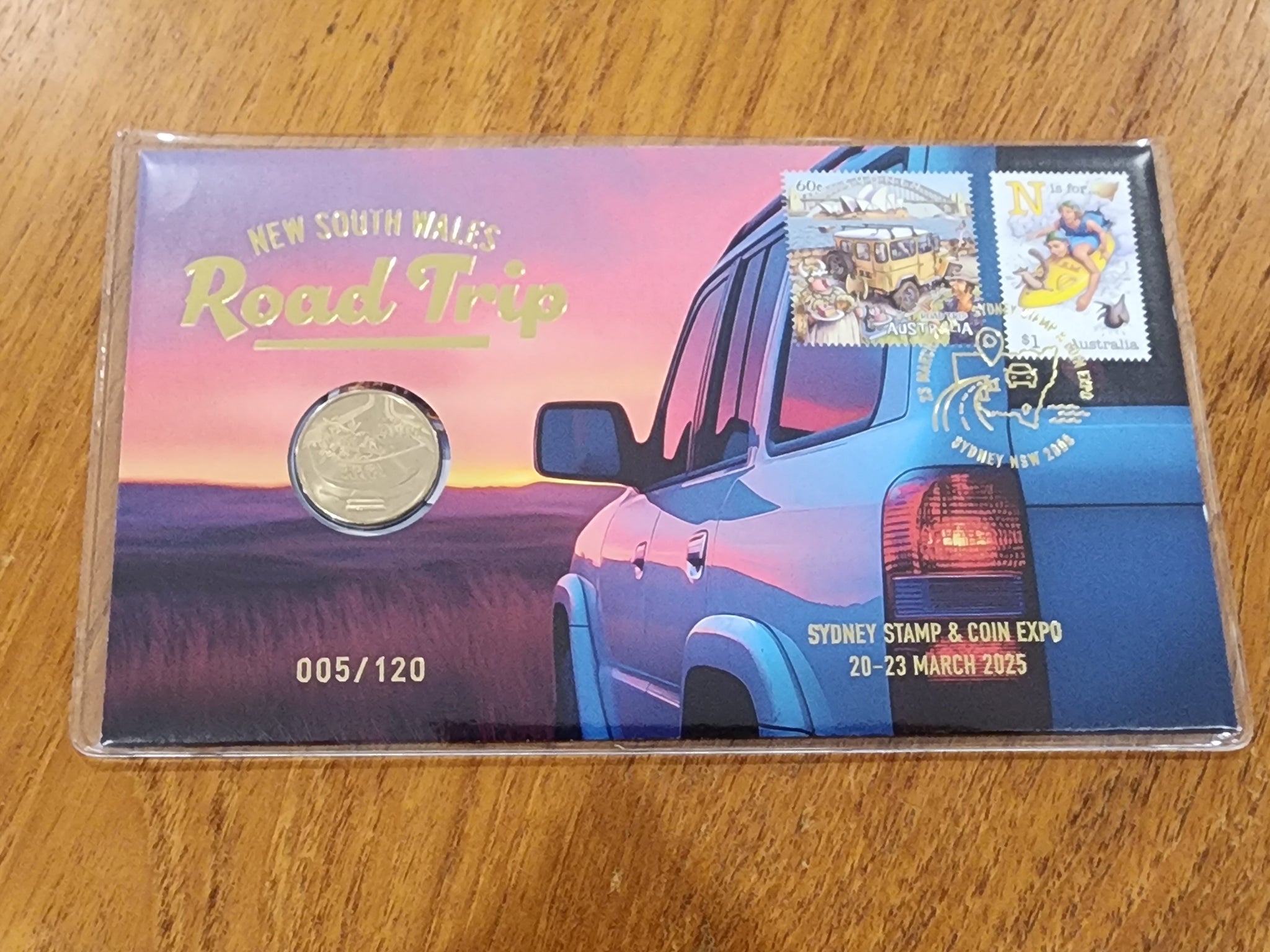 Australia 2025 Sydney Stamp and Coin Expo 20-23 March Road Trip PNC 5/120