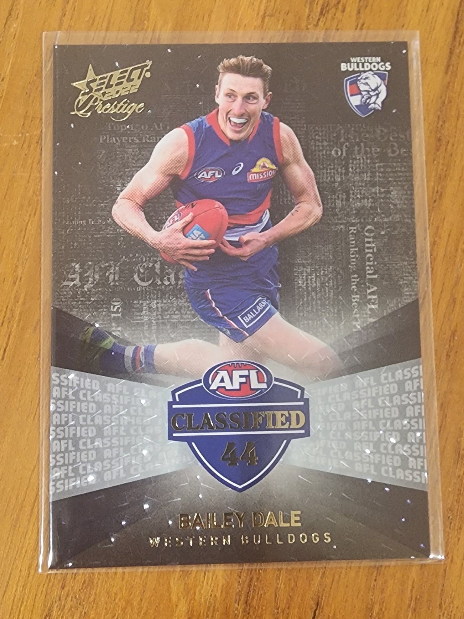 2022 AFL Select Prestige Classified Bailey Dale Bulldogs 33/60