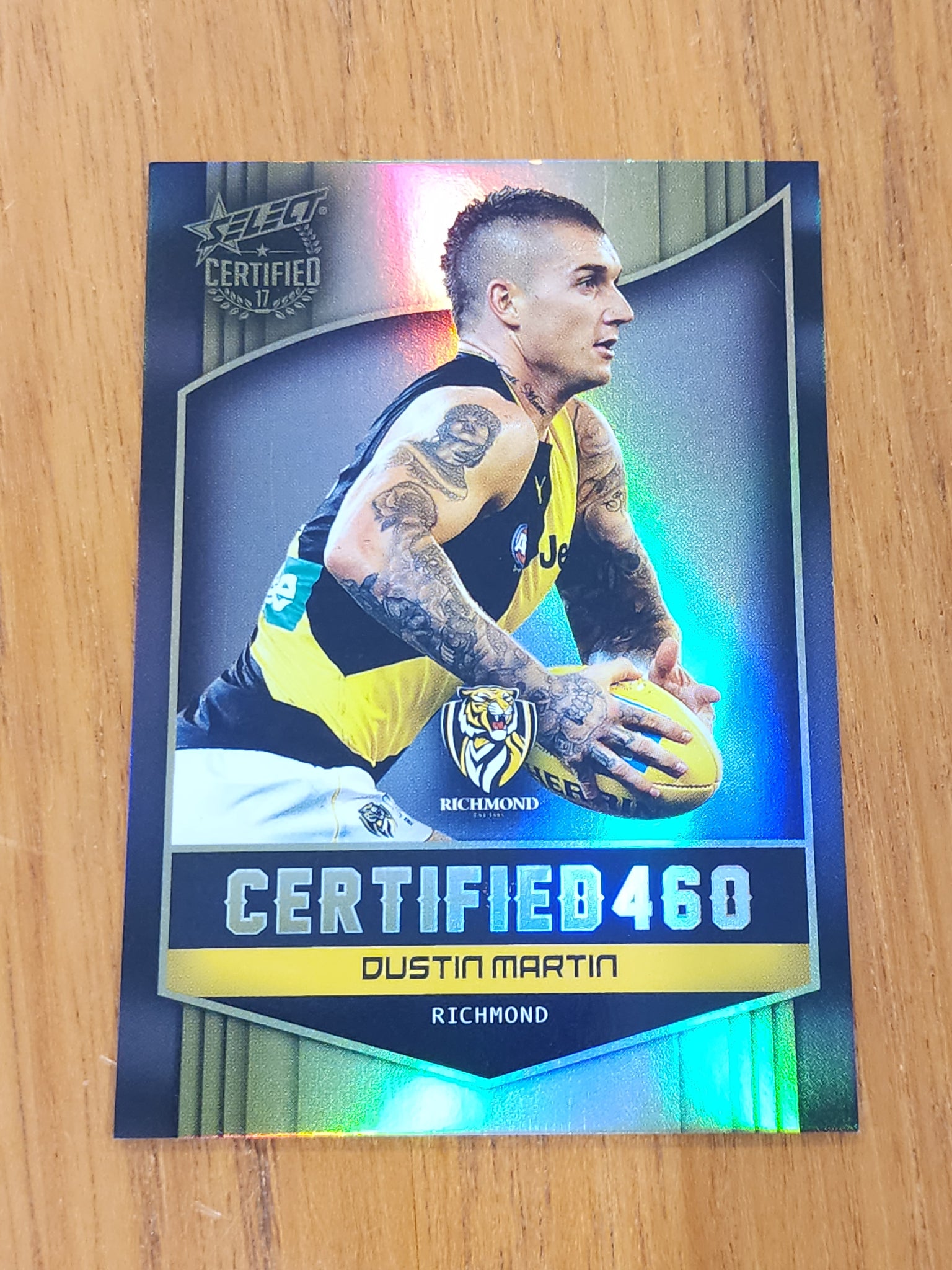 2017 AFL Select Certified 460 Dustin Martin Richmond C167 274/460