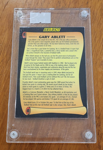 1994 SELECT LIMITED EDITION LEGEND CARD GARY ABLETT GEELONG