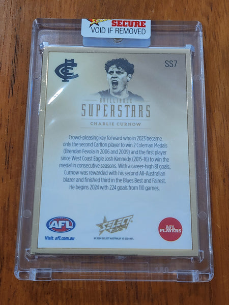 2024 AFL Select Brilliance Superstars Charlie Curnow Gold Carlton LOW 5/35  SS7