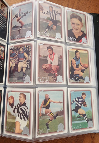 1996 AFL Hall Of Fame Platinum Set Inc Triple Brownlow Signature card (Dick Reynolds, Ian Stewart, Bob Skilton)