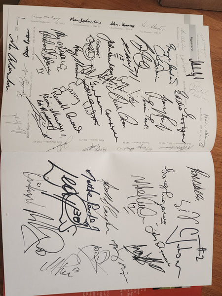 Fitzroy For the Love of the Jumper Chris Donald Hardcover book 60+ signatures