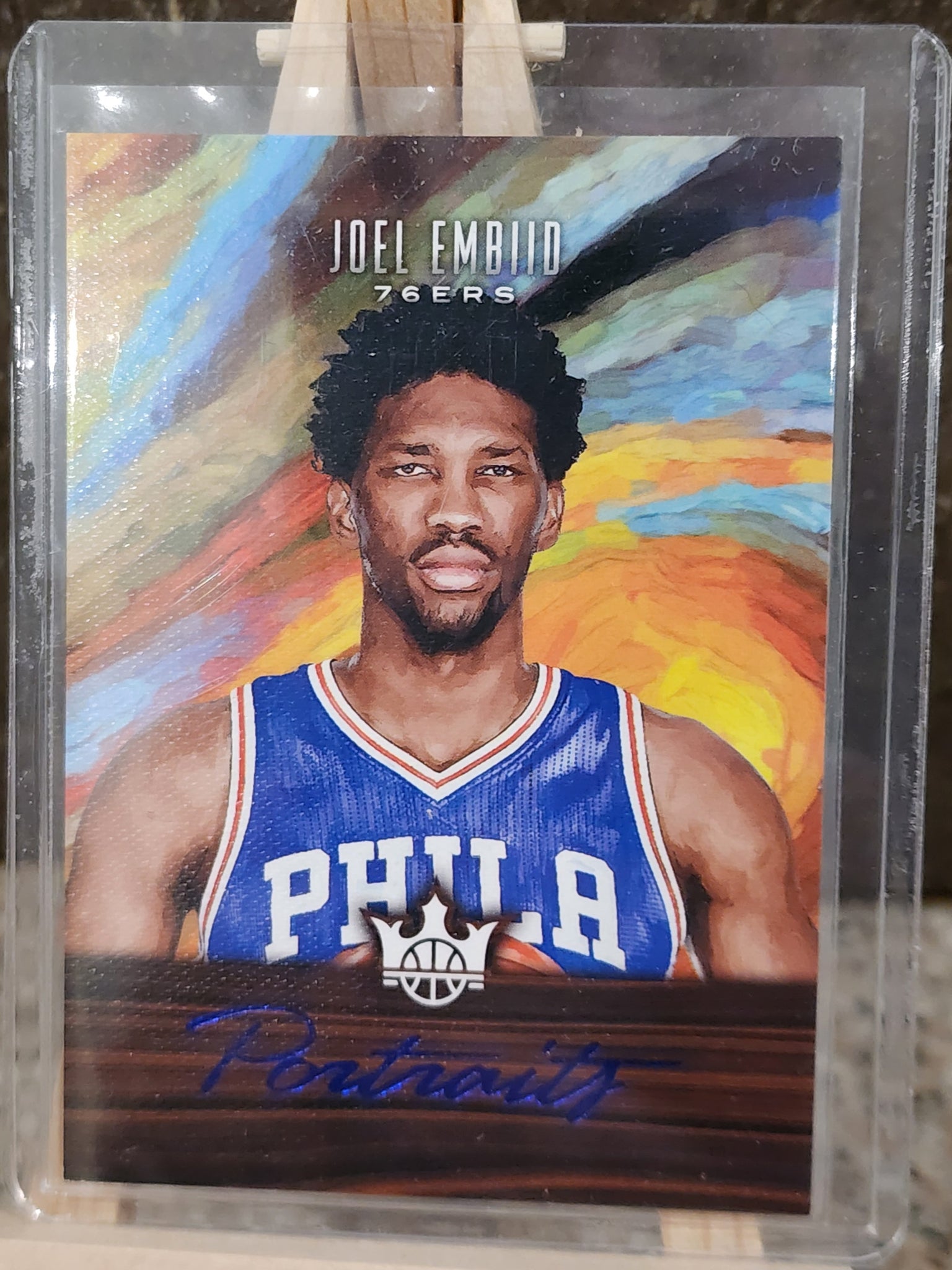 2017-18 PANINI - COURT KINGS NBA  BASKETBALL Joel Embiid #55 Portraits card LOW 1/25