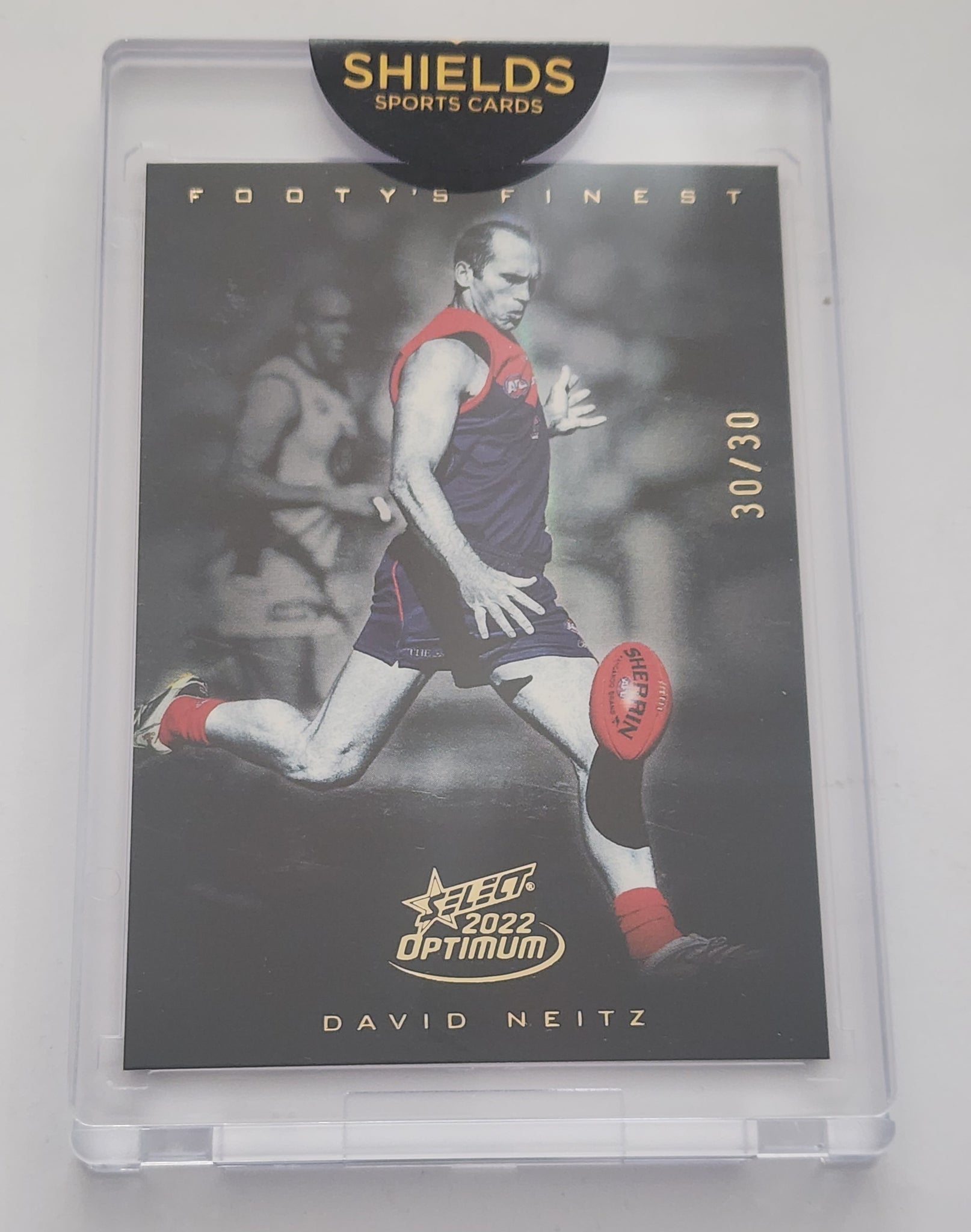 2022 AFL Select Optimum Footy's Finest David Neitz 30/30 FFB11