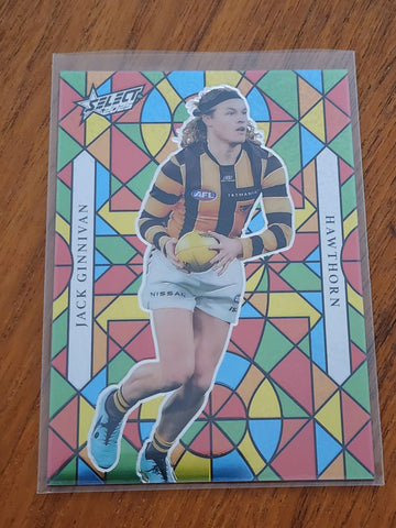 2025 AFL Select Hobby Luminous Myriad Jack Ginnivan Hawthorn 96/99 LM48