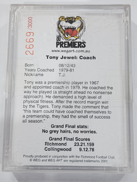 WEG ART-1980 RICHMOND PREMIERSHIP CARICATURE CARD SET