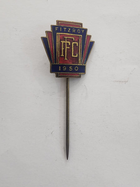 1927- 1928 4  VFL Fitzroy Football Club Membership badges and pins