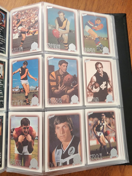 1996 AFL Hall Of Fame Platinum Set Inc Triple Brownlow Signature card (Dick Reynolds, Ian Stewart, Bob Skilton)