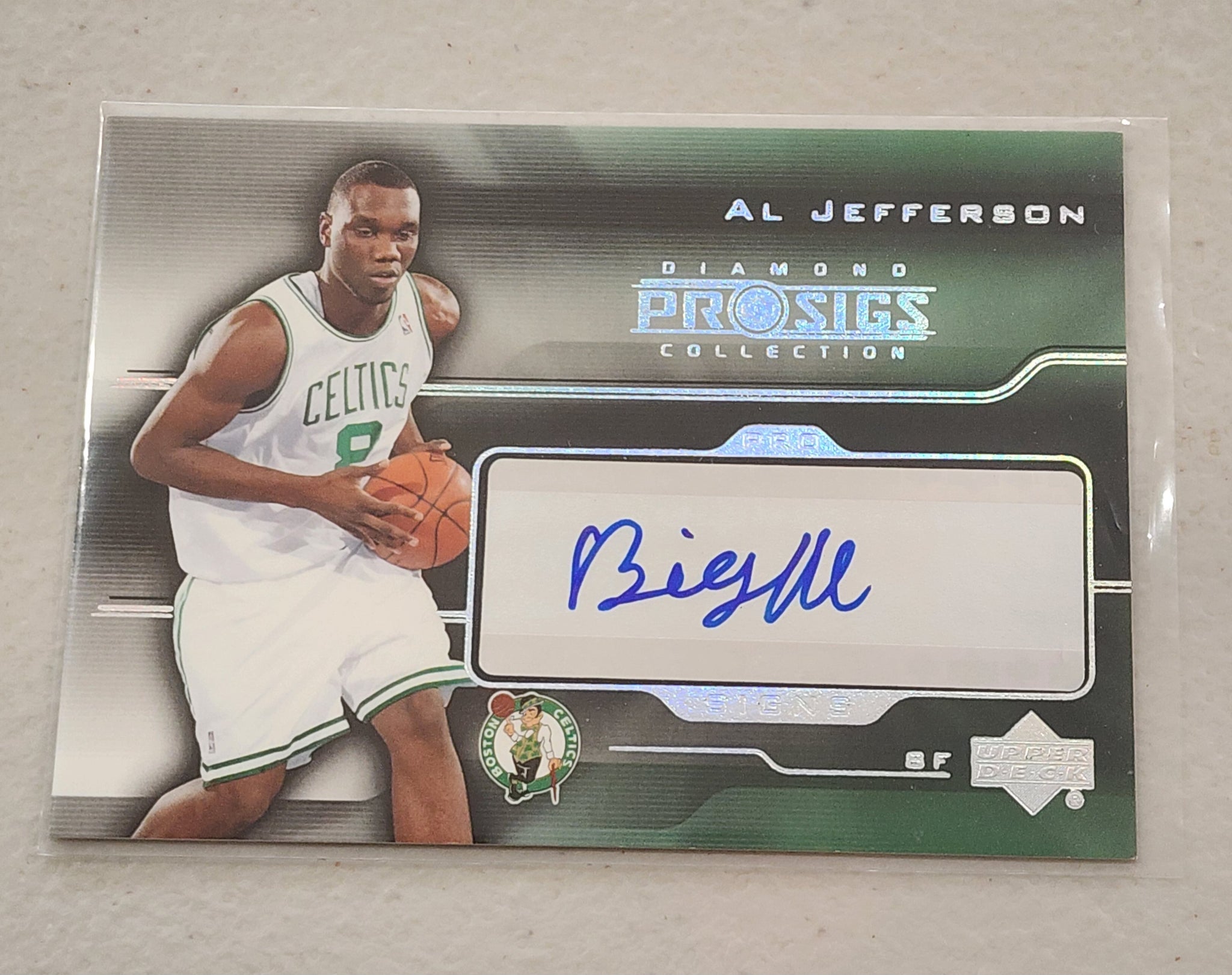 2004 NBA Upper Deck Diamond ProSigs Al Jefferson autograph Celtics