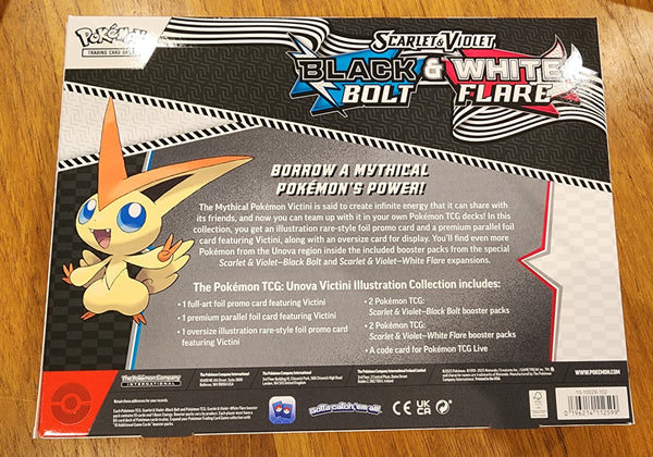 Pokemon TCG Black Bolt White Flare Victini Illustration Collection