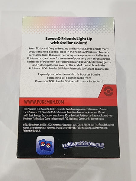 Pokemon TCG Scarlet & Violet Prismatic Evolutions Booster Bundle. New! Sealed.