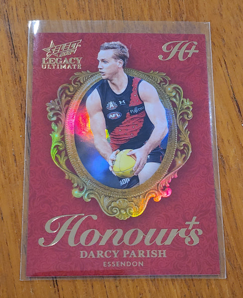2024 AFL Select Legacy Ultimate Honours + Darcy Parish Essendon Jumper #3 003/125 HP70