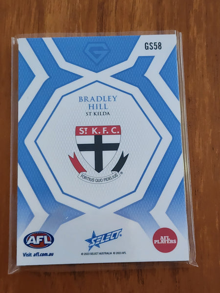 2023 AFL Select GEM Sapphire Blue Bradley Hill St Kilda 36/70 GS58