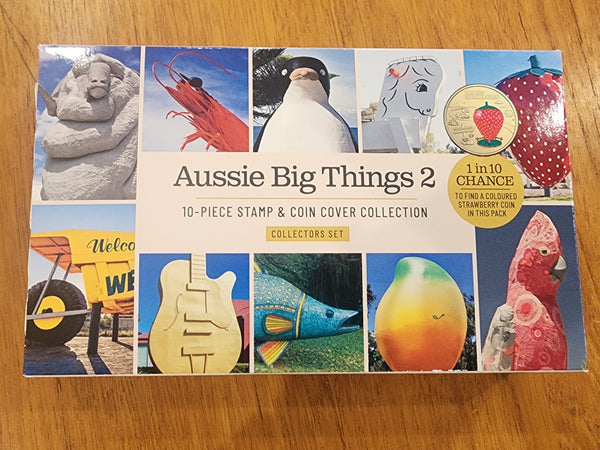 Australia 2025 $1 Aussie Big Things 2, sealed boxed set of 10 PNCs. Only 2000 coins issued in these Philatelic Numismatic Covers