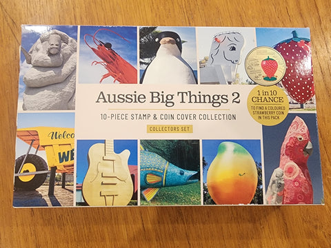 Australia 2025 $1 Aussie Big Things 2, sealed boxed set of 10 PNCs. Only 2000 coins issued in these Philatelic Numismatic Covers