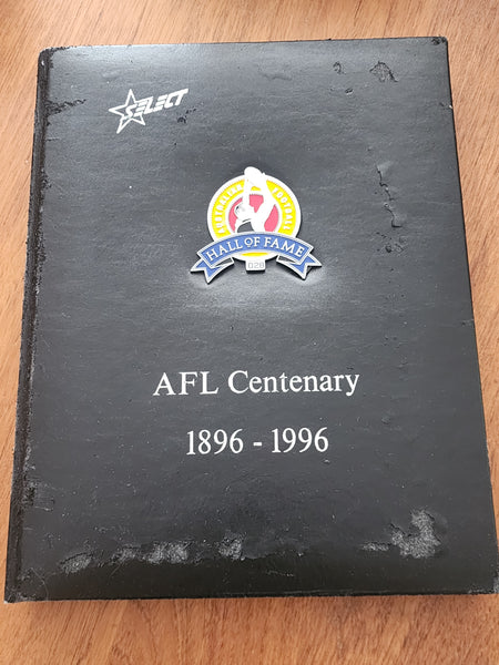 1996 AFL Hall Of Fame Platinum Set Inc Triple Brownlow Signature card (Dick Reynolds, Ian Stewart, Bob Skilton)