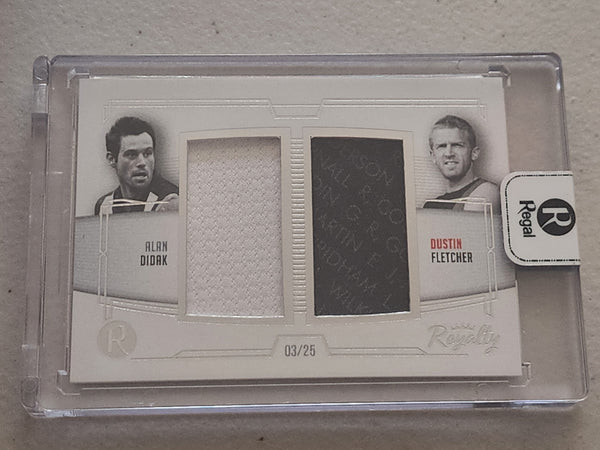 2021 Regal Royalty Relics Alan Didak Dustin Fletcher Duel Guersey Card LOW 3/25